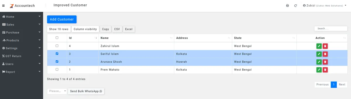 Row Selection and ‘Select All’ in jQuery DataTables - Image | Sariful Islam