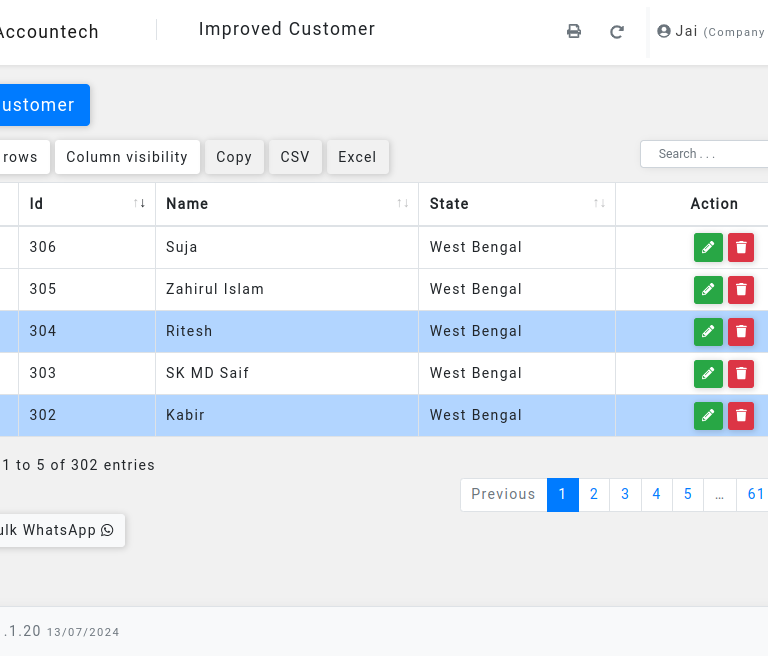 Row Selection and 'Select All' in jQuery DataTables