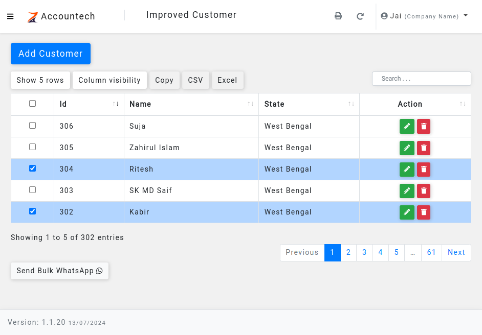 Row Selection and 'Select All' in jQuery DataTables